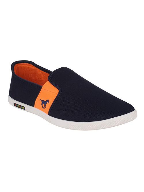 navy canvas slip on shoe - 11518265 - Very Small Image - 1