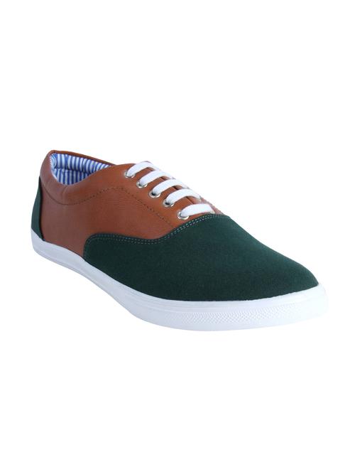 olive and brown canvas shoes - 11522279 - Very Small Image - 1