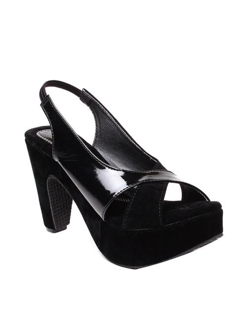 black patent leather back strap sandals - 11522747 - Very Small Image - 1