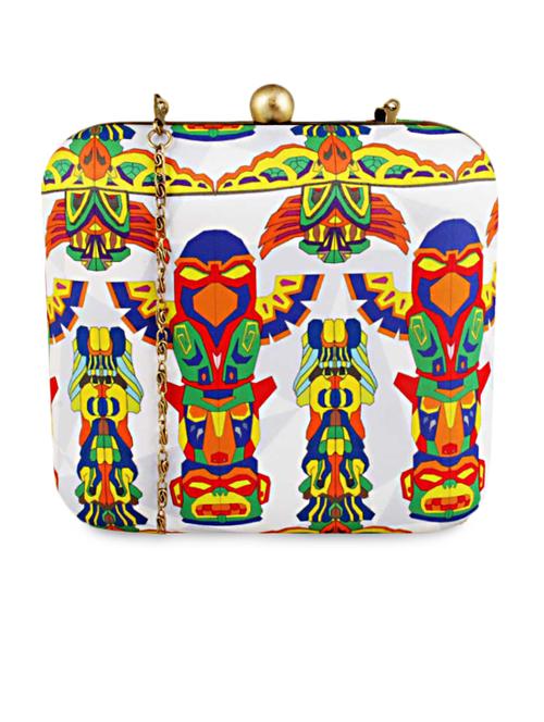 tribal print box clutch - 1152283 - Very Small Image - 1
