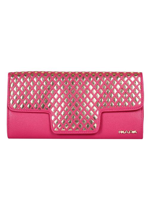 pink leatherette clutch - 1152479 - Very Small Image - 1