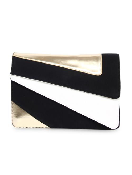 geometric print layered solid color chain sling - 1152566 - Very Small Image - 1