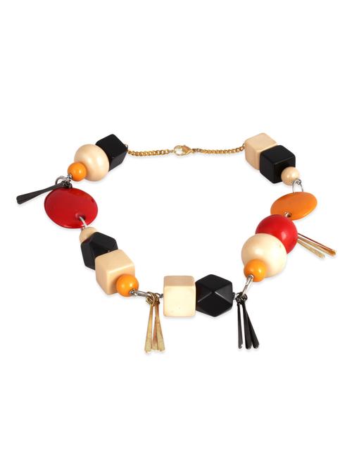 multi colored metal short necklace - 11526428 - Very Small Image - 1