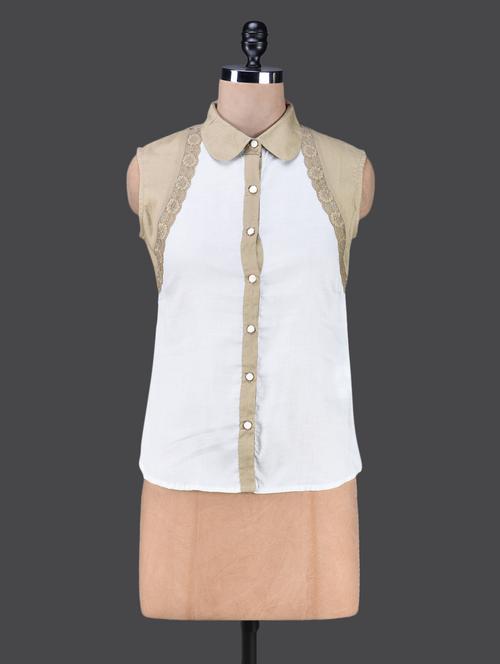 Colour block sleeveless shirt - 1152671 - Very Small Image - 1