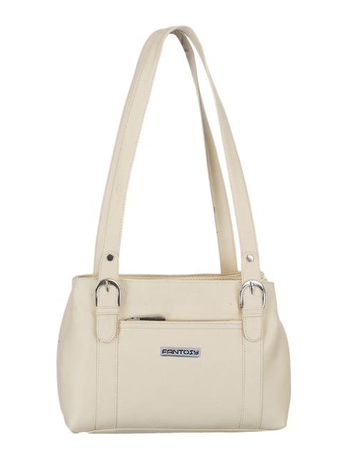 off white leatherette handbag - 11527021 - Very Small Image - 1