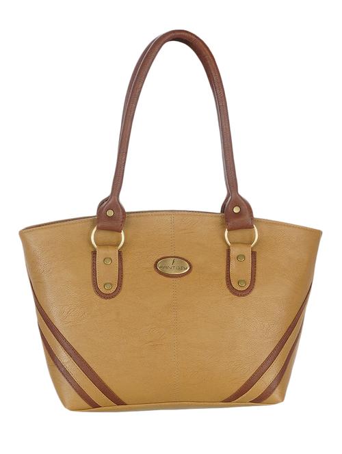beige leatherette handbag - 11527026 - Very Small Image - 1