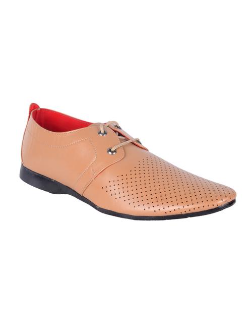 light brown faux leather formal shoes - 11528771 - Very Small Image - 1