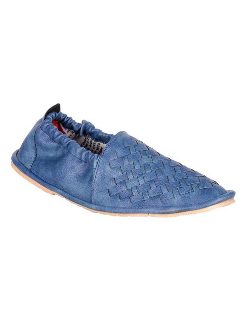 blue faux leather loafers - 11528788 - Very Small Image - 1