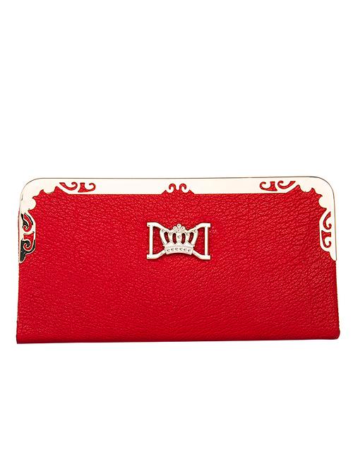 red leatherette clutch - 11529079 - Very Small Image - 1