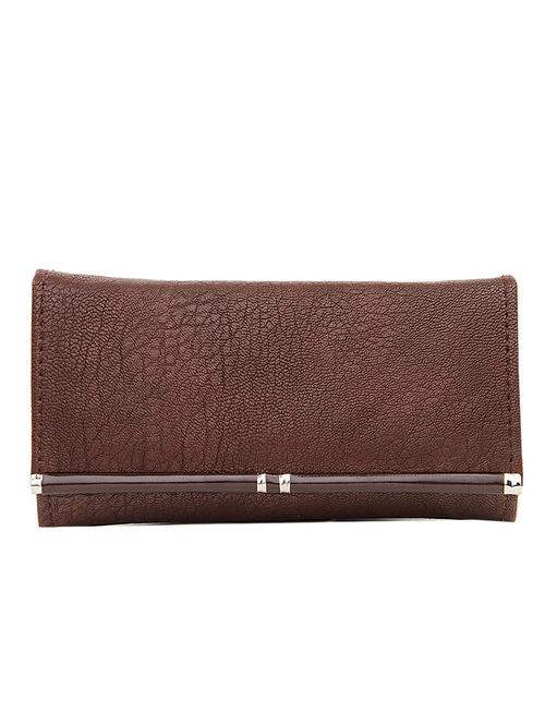 brown leatherette clutch - 11529082 - Very Small Image - 1