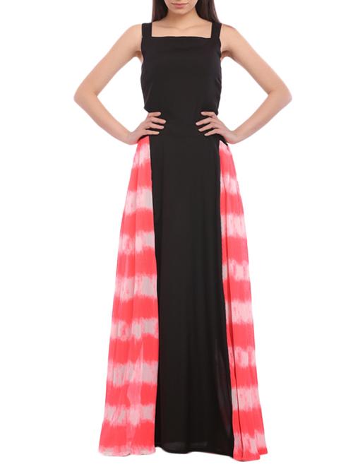 multi colored crepe dress - 11529125 - Very Small Image - 1