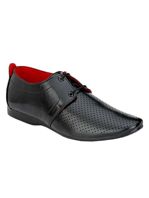 black faux leather formal shoes - 11529812 - Very Small Image - 1
