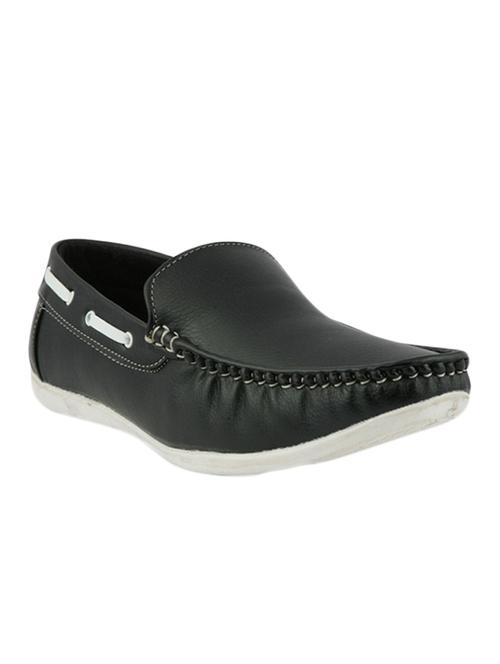 black faux leather loafers - 11529826 - Very Small Image - 1