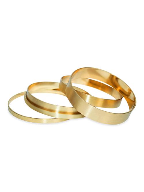 set of 5 gold metal bangle - 11530502 - Very Small Image - 1