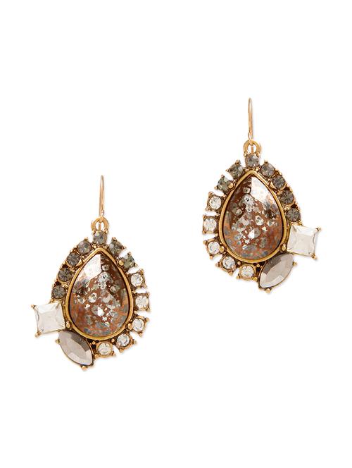 brown metal earring - 11531882 - Very Small Image - 1