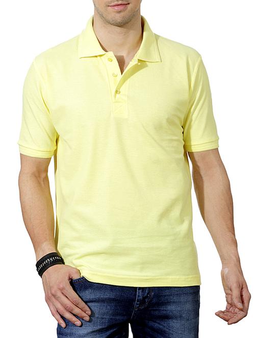 yellow polo neck cotton t-shirt - 11533017 - Very Small Image - 1