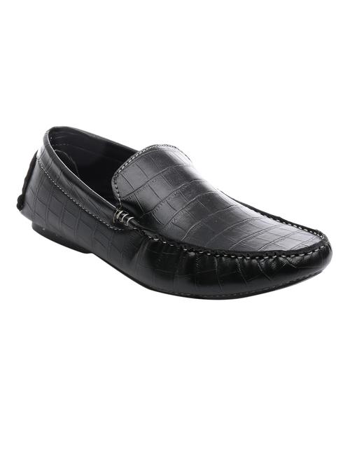 black leather slip on loafers - 11534467 - Very Small Image - 1