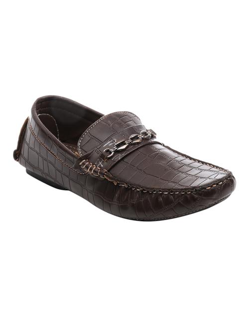 brown leather slip on loafers - 11534477 - Very Small Image - 1