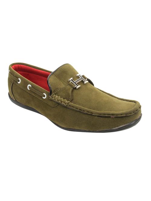 green leather slip on loafers - 11534493 - Very Small Image - 1