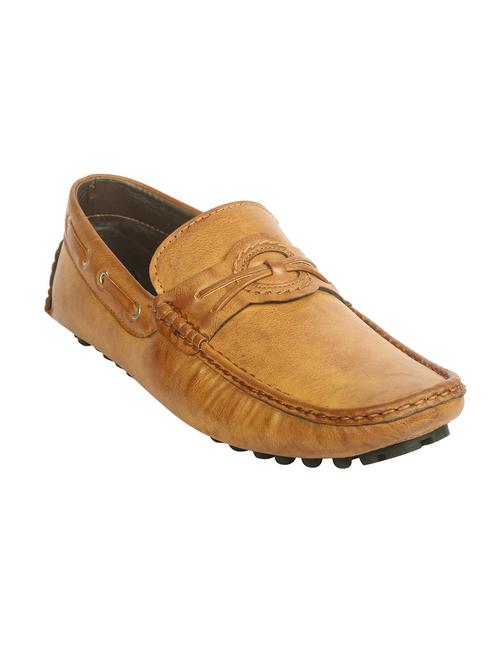 tan leather slip on loafers - 11534519 - Very Small Image - 1