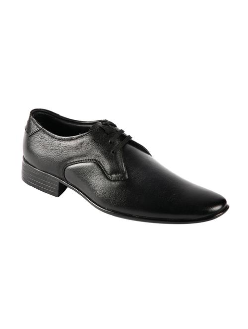 black leatherette lace-up derby - 11534761 - Very Small Image - 1