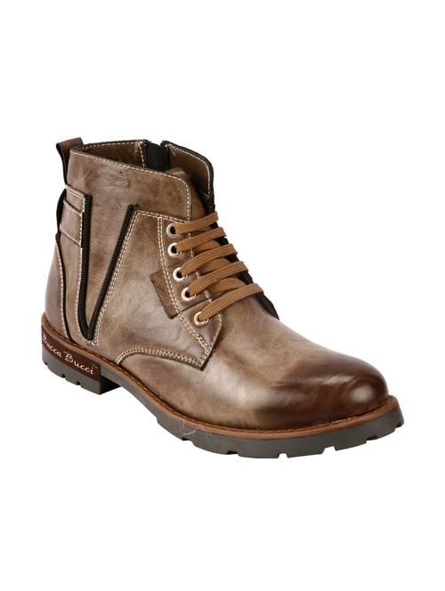 brown lace up casual boot - 11534918 - Very Small Image - 1