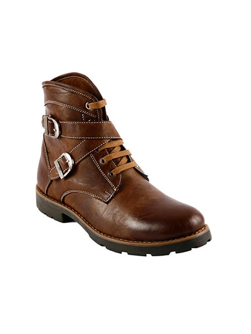 brown lace up casual boot - 11534923 - Very Small Image - 1