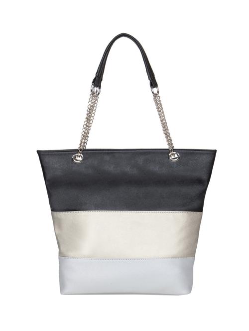 multi colored color block leatherette handbag - 11536156 - Very Small Image - 1