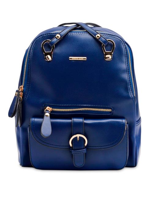 dark blue leatherette backpack - 1153816 - Very Small Image - 1