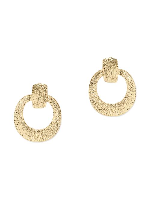 gold toned metal earrings - 11538903 - Very Small Image - 1