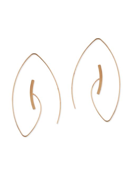 gold toned metal stud earrings - 11538936 - Very Small Image - 1