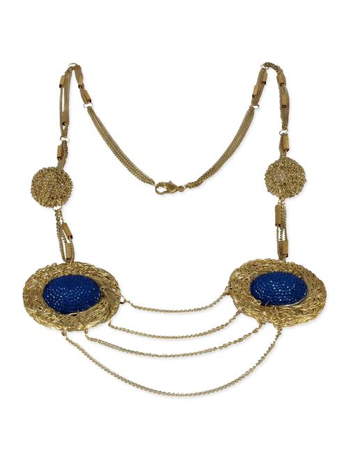 blue metal long necklace - 11540817 - Very Small Image - 1