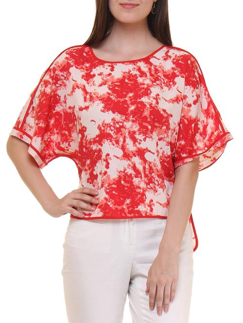 red crepe high low top - 11543131 - Very Small Image - 1