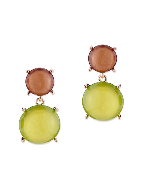 multi colored metal drop earrings - 11556155 - Very Small Image - 1