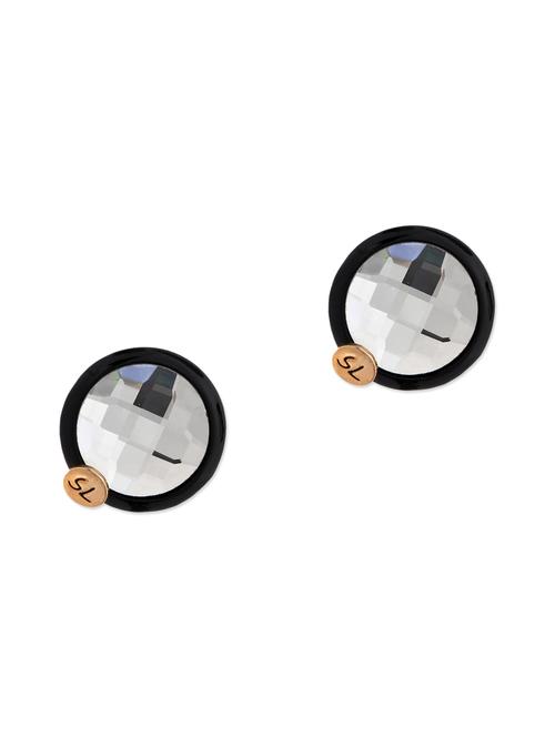 white metal studs earrings - 11556168 - Very Small Image - 1
