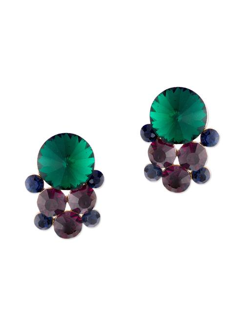 multi colored metal studs earrings - 11556232 - Very Small Image - 1