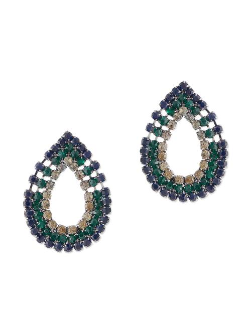 multi colored metal drop earrings - 11556240 - Very Small Image - 1