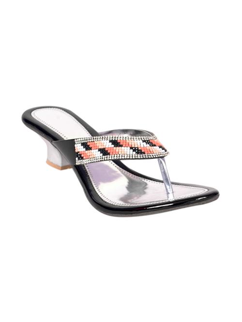 black faux leather heels - 11558272 - Very Small Image - 1