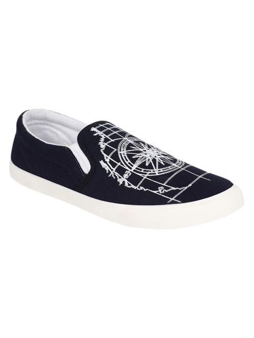 blue printed canvas sneaker - 11558900 - Very Small Image - 1