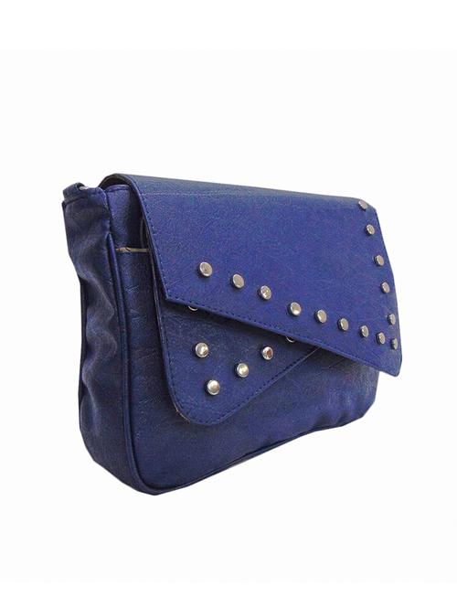 blue color, leatherette sling bag - 11570283 - Very Small Image - 1