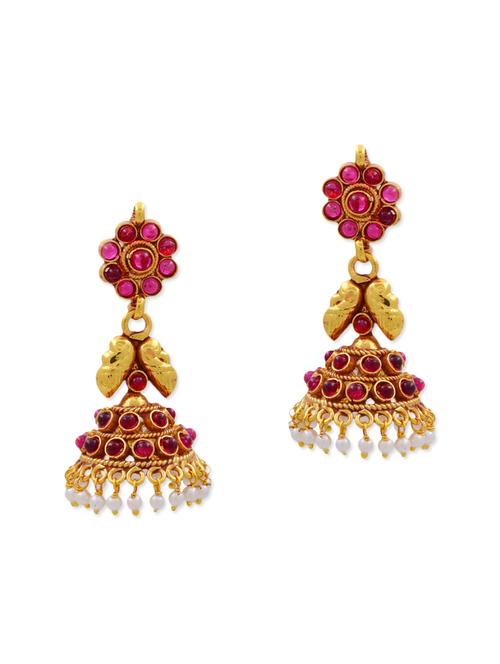 pink copper earring - 11575620 - Very Small Image - 1
