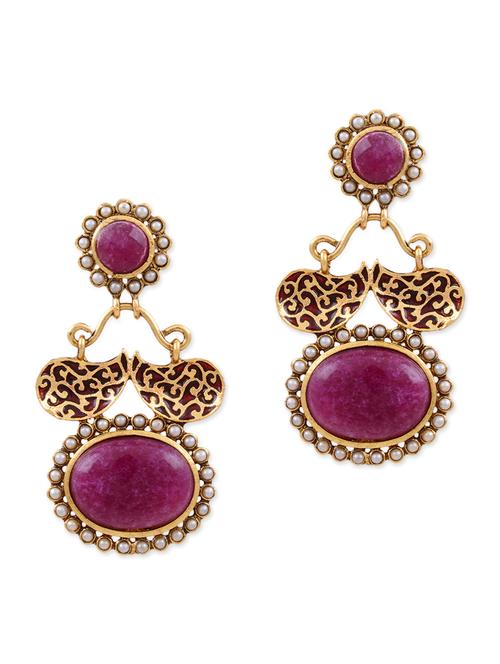 pink copper earring - 11575743 - Very Small Image - 1