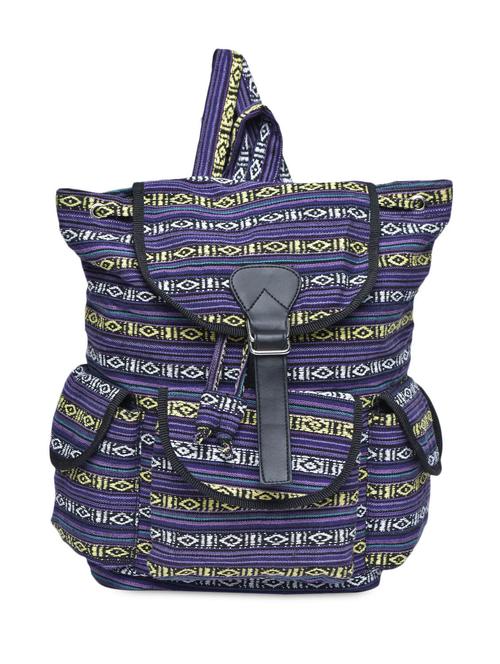 geometric patterned purple backpack - 1157603 - Very Small Image - 1