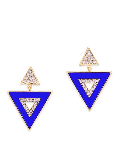 blue metal studs earring - 11578847 - Very Small Image - 1
