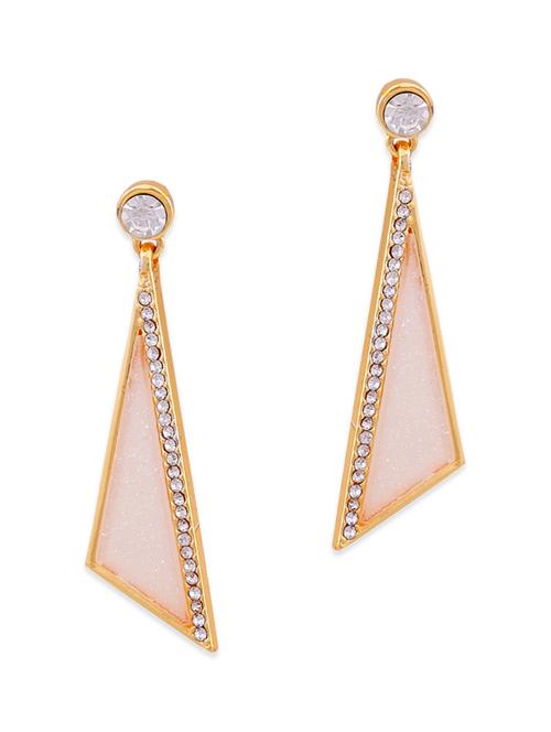 pink metal drop earring - 11578854 - Very Small Image - 1