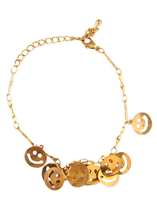 gold studded metallic bracelet - 1158142 - Very Small Image - 1