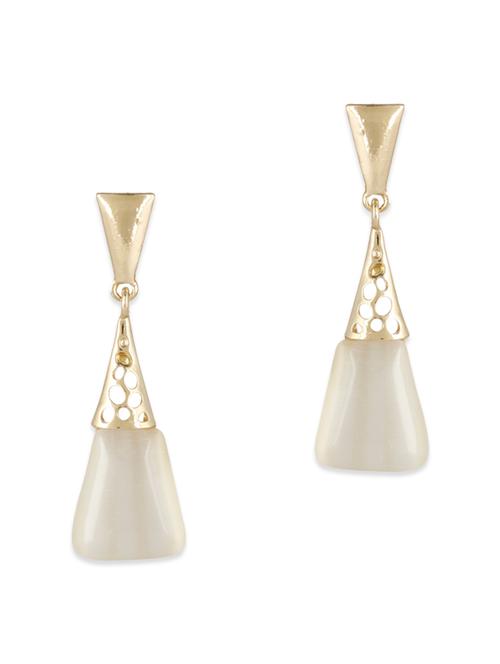 gold metal drop earring - 11584357 - Very Small Image - 1