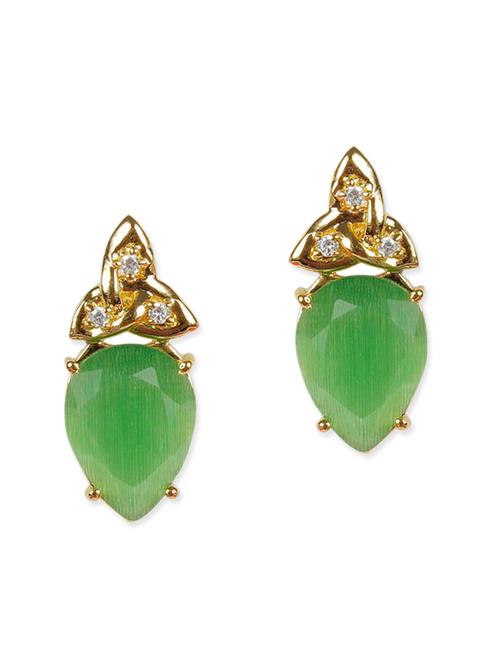 gold metal drop earring - 11587063 - Very Small Image - 1