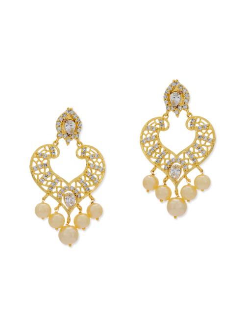 white copper chandballi earring - 11587640 - Very Small Image - 1