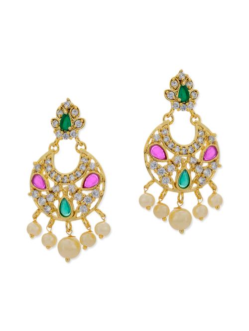 multicolor copper chandballi earring - 11587658 - Very Small Image - 1